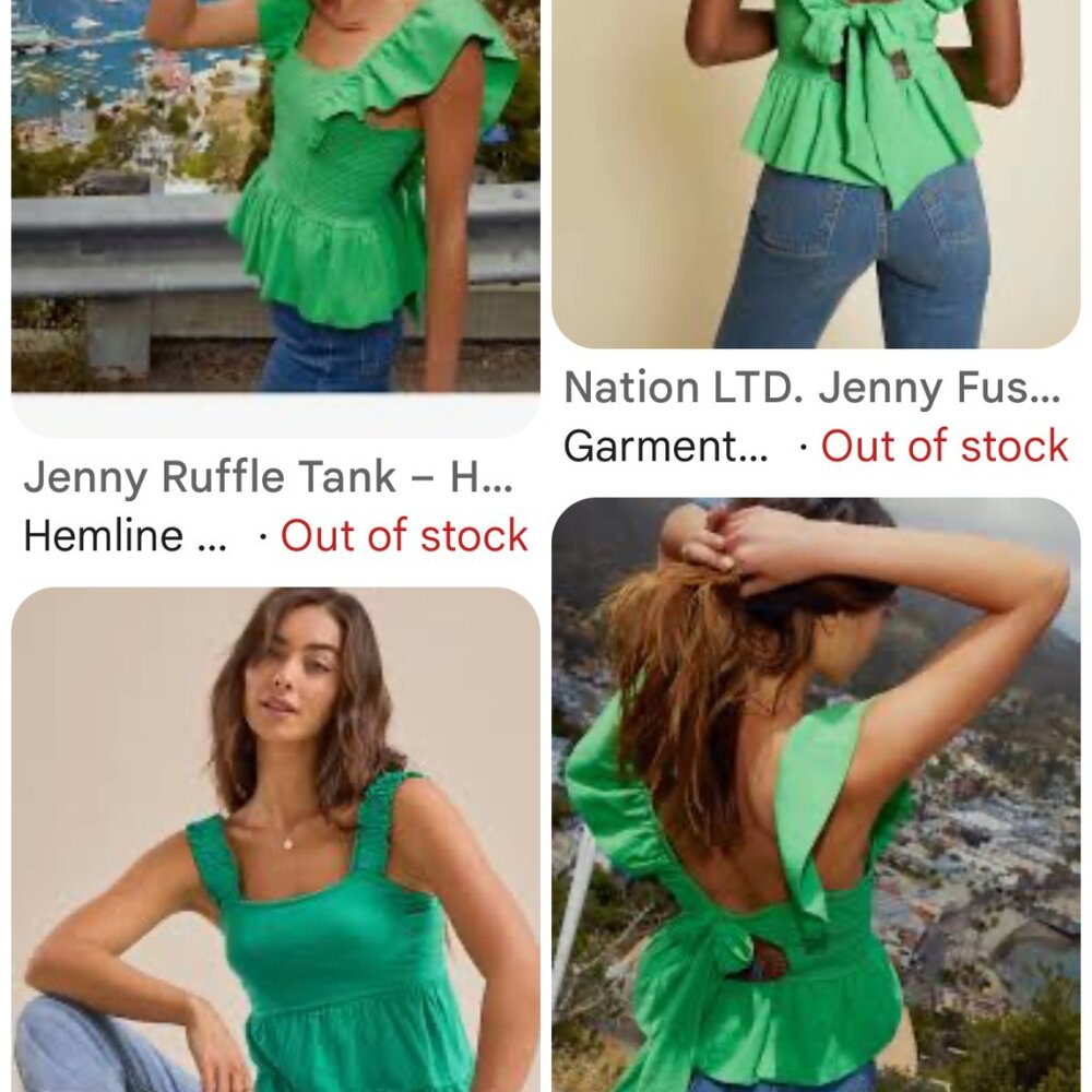 Nation LTD Jenny Ruffle Top/ NWOT'S!